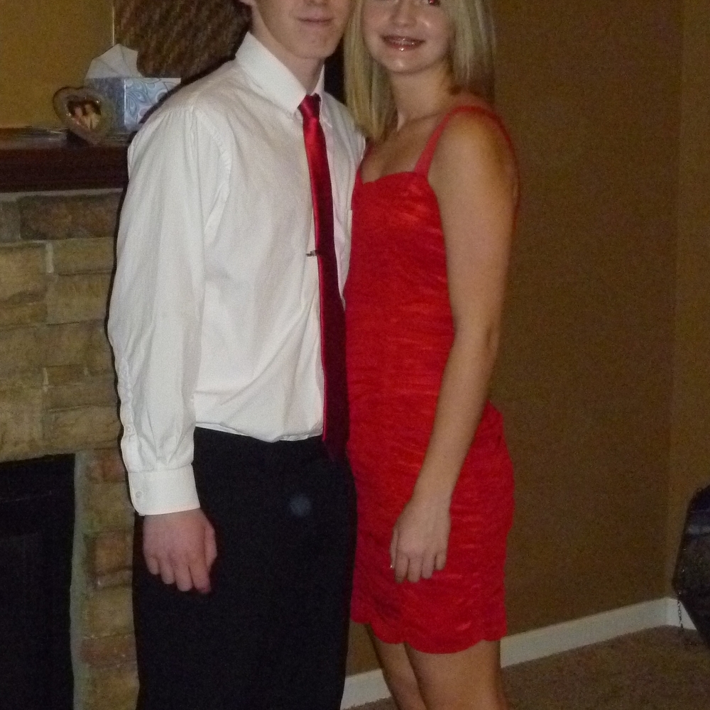 Red Ruffle Dress - Picture 10 of 10